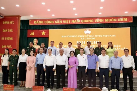 Thành phố Hồ Chí Minh: Hội nghị tiếp xúc cử tri với người ứng cử đại biểu Quốc hội khóa XVI, đơn vị bầu cử số 7