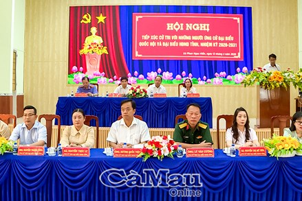 Cà Mau: Ứng cử viên đại biểu Quốc hội khoá XVI và đại biểu HĐND các cấp tiếp xúc cử tri tại nhiều địa phương