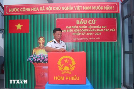 Cà Mau: Hoàn thành bầu cử sớm tại hai cụm đảo Hòn Khoai và Hòn Chuối