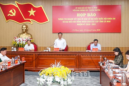 Cà Mau tổ chức thành công bầu cử với gần 100% cử tri đi bỏ phiếu