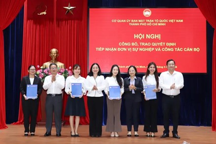Ủy ban MTTQ Việt Nam thành phố Hồ Chí Minh tiếp nhận thêm đơn vị sự nghiệp