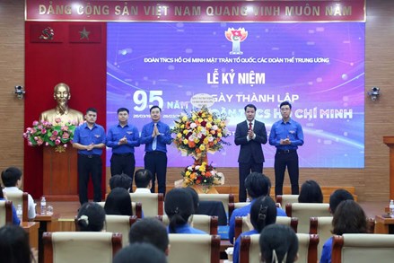 Đoàn Thanh niên MTTQ, các đoàn thể Trung ương tổ chức Lễ kỷ niệm 95 năm Ngày thành lập Đoàn TNCS Hồ Chí Minh