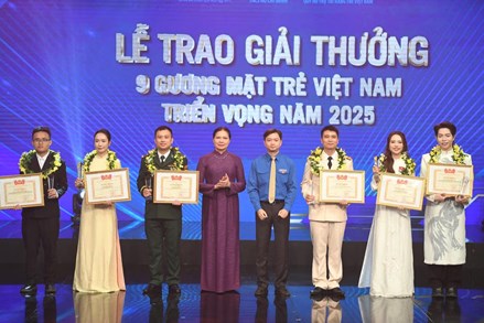 Trung ương Đoàn TNCS Hồ Chí Minh trao Giải thưởng Gương mặt trẻ Việt Nam tiêu biểu năm 2025
