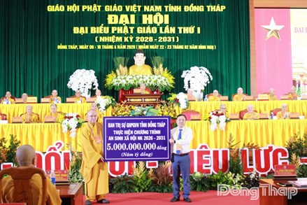 Đồng Tháp: Đại hội đại biểu Phật giáo tỉnh lần thứ I, nhiệm kỳ 2026 - 2031