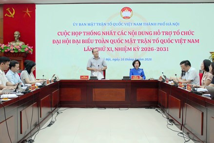 Hà Nội: Chủ động triển khai công tác phục vụ Đại hội đại biểu toàn quốc MTTQ Việt Nam lần thứ XI, nhiệm kỳ 2026-2031