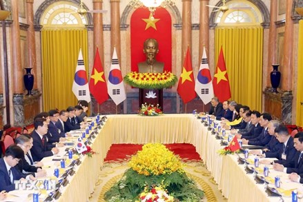 Tổng Bí thư, Chủ tịch nước Tô Lâm hội đàm với Tổng thống Hàn Quốc Lee Jae Myung