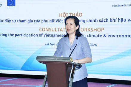 Hội LHPN Việt Nam tổ chức Hội thảo “Thúc đẩy sự tham gia của phụ nữ Việt Nam trong chính sách khí hậu và môi trường”