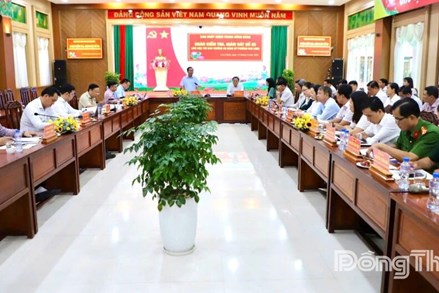 Đồng Tháp: Đoàn Kiểm tra, giám sát số 23 của Bộ Chính trị, Ban Bí thư làm việc với Đảng ủy phường Cao Lãnh