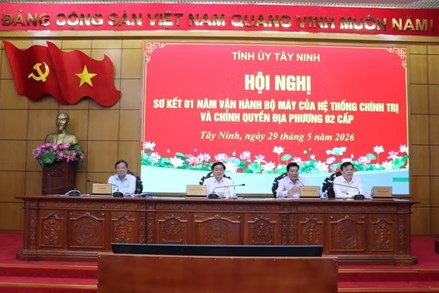 Tây Ninh: Hội nghị sơ kết 1 năm vận hành bộ máy của hệ thống chính trị và chính quyền địa phương 2 cấp