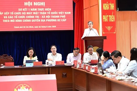 Thành phố Hồ Chí Minh: Ủy ban MTTQ Việt Nam thành phố tổ chức hội nghị sơ kết 1 năm vận hành theo mô hình chính quyền địa phương 2 cấp