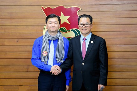 Trung ương Đoàn TNCS Hồ Chí Minh hội đàm với Ban Thanh niên Trung ương Đảng Nhân dân Campuchia