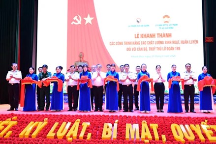 Thành phố Hồ Chí Minh: Lễ khánh thành các công trình nâng cao chất lượng sinh hoạt tại Lữ đoàn 189 Hải quân
