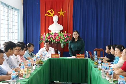 Vĩnh Long: Ủy ban MTTQ Việt Nam tỉnh kiểm tra định kỳ công tác Mặt trận tại xã Mỹ Thuận