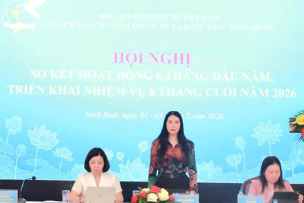 Trung ương Hội LHPN Việt Nam sơ kết hoạt động Cụm thi đua các tỉnh Trung du và Đồng bằng sông Hồng 6 tháng đầu năm 