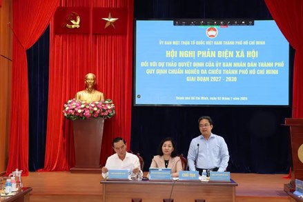Thành phố Hồ Chí Minh: Ủy ban MTTQ Việt Nam thành phố tổ chức hội nghị phản biện xã hội về chuẩn nghèo đa chiều 