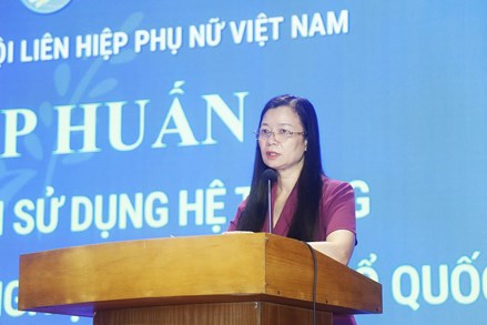 Trung ương Hội LHPN Việt Nam tập huấn sử dụng Hệ thống thông tin điều hành tác nghiệp Mặt trận Tổ quốc Việt Nam 