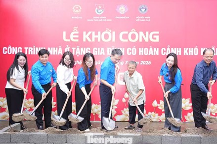 Trung ương Đoàn TNCS Hồ Chí Minh khởi công nhà tình nghĩa cho cựu chiến binh khó khăn