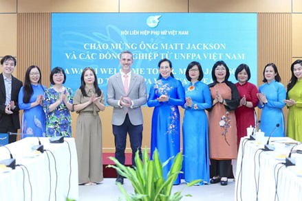 Trung ương Hội LHPN Việt Nam làm việc với Quỹ Dân số Liên hợp quốc tại Việt Nam