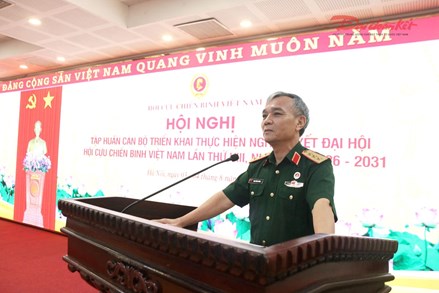 Hội nghị tập huấn cán bộ triển khai thực hiện Nghị quyết Đại hội Hội Cựu chiến binh Việt Nam khóa VIII