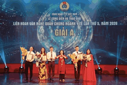 Trao 37 giải thưởng tại Liên hoan Văn nghệ quần chúng ngành Y tế năm 2026