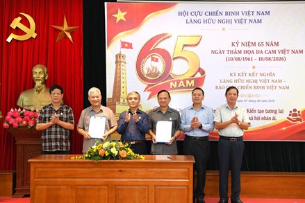 Phó Chủ tịch Hội Cựu chiến binh Việt Nam dự Lễ kỷ niệm 65 năm Ngày Thảm họa da cam tại Làng Hữu nghị Việt Nam