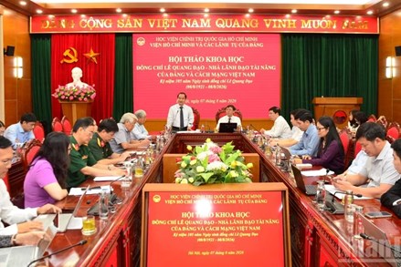 Đồng chí Lê Quang Đạo - Nhà lãnh đạo tài năng của Đảng và cách mạng Việt Nam