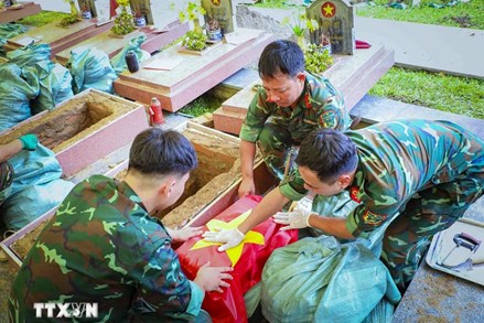Điện Biên dồn sức hoàn thành lấy mẫu ADN các hài cốt liệt sỹ trước ngày 30/9