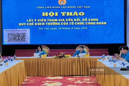 Tổng LĐLĐ Việt Nam lấy ý kiến sửa đổi, bổ sung Quy chế khen thưởng của tổ chức Công đoàn