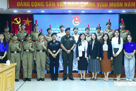 Trung ương Đoàn TNCS Hồ Chí Minh tiếp xã giao đoàn đại biểu Tổng đội Thiếu sinh quân Ấn Độ