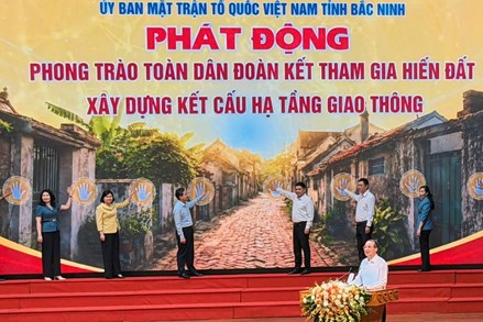 Bắc Ninh phát động phong trào “Toàn dân đoàn kết tham gia hiến đất xây dựng kết cấu hạ tầng giao thông”