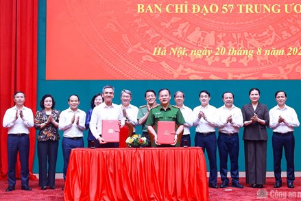 Bộ Công an tiếp nhận Cơ quan Thường trực Ban Chỉ đạo 57 Trung ương