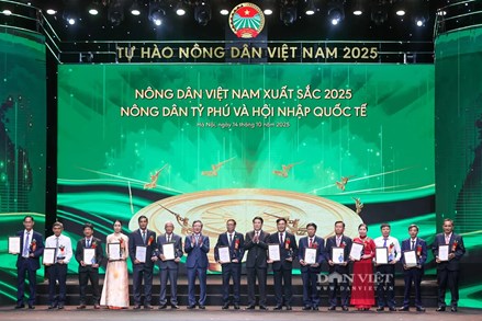Chính thức công nhận danh hiệu “Nông dân Việt Nam xuất sắc 40 năm Đổi mới” năm 2026 cho 96 nông dân