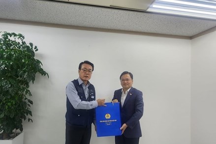 Tổng LĐLĐ Việt Nam làm việc với Liên hiệp Công đoàn Hàn Quốc