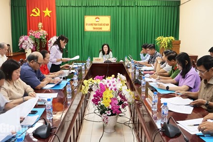 An Giang: Ủy ban MTTQ Việt Nam tỉnh cho ý kiến về hoạt động của các hội do Đảng, Nhà nước giao nhiệm vụ trên địa bàn tỉnh