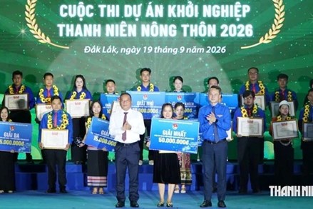 Trung ương Đoàn TNCS Hồ Chí Minh trao Giải thưởng Lương Định Của lần thứ XXI