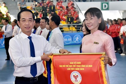 Cà Mau: Chủ tịch Ủy ban MTTQ Việt Nam tỉnh tham dự Lễ khai mạc Đại hội Thể dục Thể thao lần thứ I năm 2026