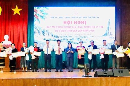 Đắk Lắk: Phát huy vai trò già làng, người có uy tín trong xây dựng khối đại đoàn kết