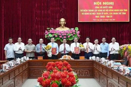 Thí điểm thành lập 2 Đảng bộ trực thuộc Tỉnh ủy Vĩnh Long