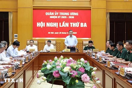 Tổng Bí thư, Chủ tịch nước Tô Lâm chủ trì Hội nghị Quân ủy Trung ương lần thứ Ba
