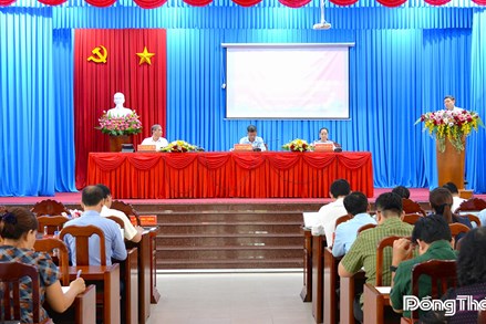 Đồng Tháp: Chủ tịch Ủy ban MTTQ Việt Nam tỉnh dự Hội nghị sơ kết 9 tháng đầu năm phường Đạo Thạnh