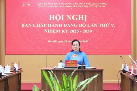 Đảng bộ Trung ương Hội LHPN Việt Nam tập trung triển khai nhiệm vụ trọng tâm quý IV/2026