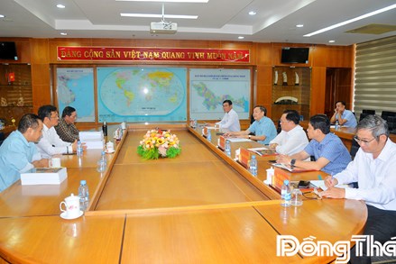 Đồng Tháp: Chủ tịch Ủy ban MTTQ Việt Nam tỉnh làm việc với Hãng phim Việt Sử 