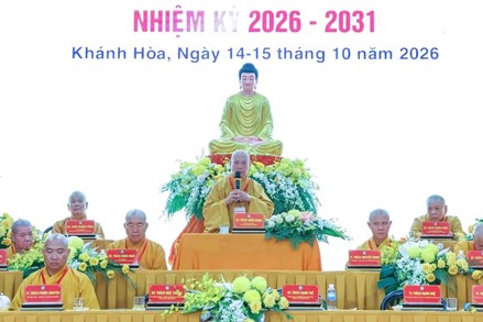 Khánh Hòa: Đại hội đại biểu Ban Trị sự Giáo hội Phật giáo Việt Nam tỉnh lần thứ I, nhiệm kỳ 2026 - 2031
