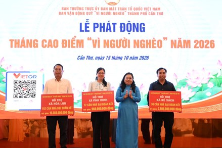 Cần Thơ phát động Tháng cao điểm “Vì người nghèo” năm 2026