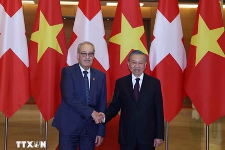 Tổng Bí thư, Chủ tịch nước Tô Lâm hội đàm với Tổng thống Thụy Sĩ Guy Parmelin