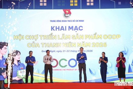 Trung ương Đoàn TNCS Hồ Chí Minh tổ chức hội chợ sản phẩm OCOP thanh niên tại Quảng Ngãi 