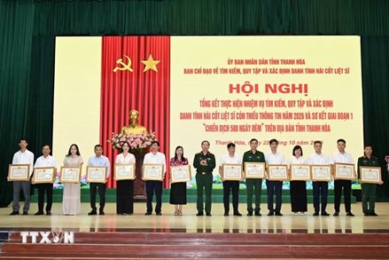 Thanh Hóa đẩy mạnh tìm kiếm, quy tập hài cốt liệt sỹ trong giai đoạn tiếp theo