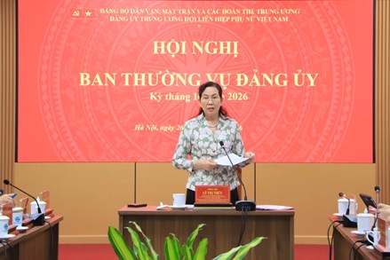 Đảng ủy Trung ương Hội LHPN Việt Nam tổng kết, đánh giá kết quả công tác tháng 10
