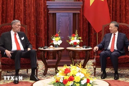 Tổng Bí thư, Chủ tịch nước Tô Lâm tiếp Đoàn đại biểu cấp cao Đảng Phong trào Cánh tả Thống nhất Cộng hòa Dominica