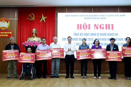 Mặt trận thành phố Đà Nẵng sẽ hỗ trợ hơn 10 tỷ đồng cho người nghèo dịp Tết Bính Ngọ 2026